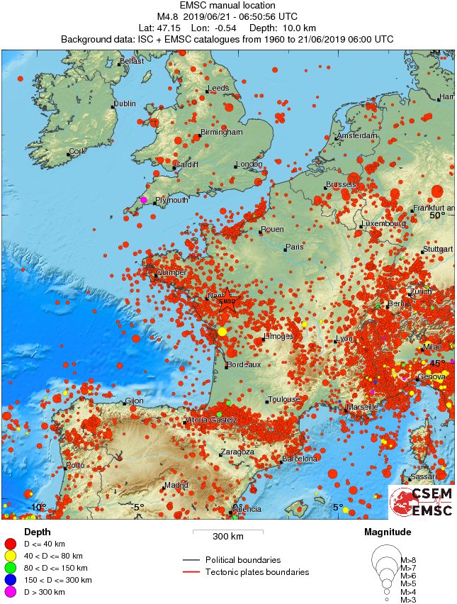 wide historical seismicity