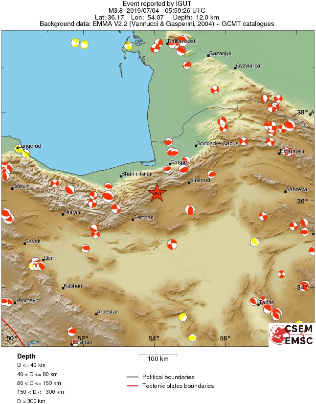 Regional moment Tensor