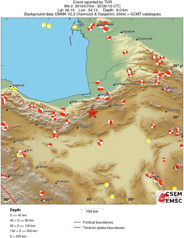 Regional moment Tensor