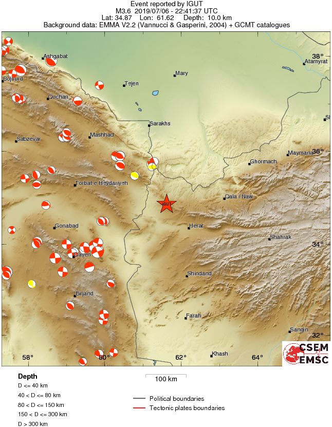 Regional moment Tensor