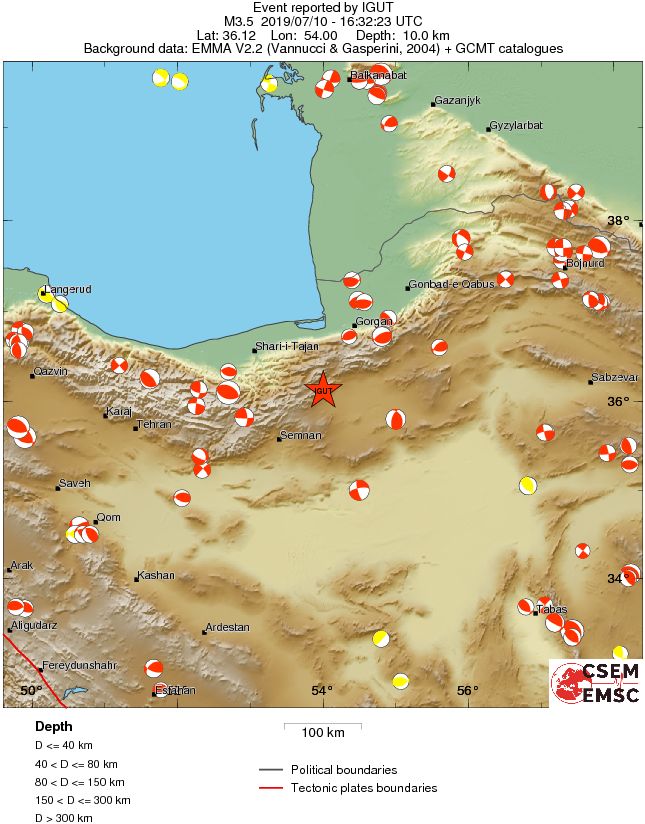 Regional moment Tensor