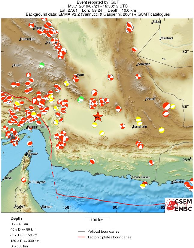 Regional moment Tensor