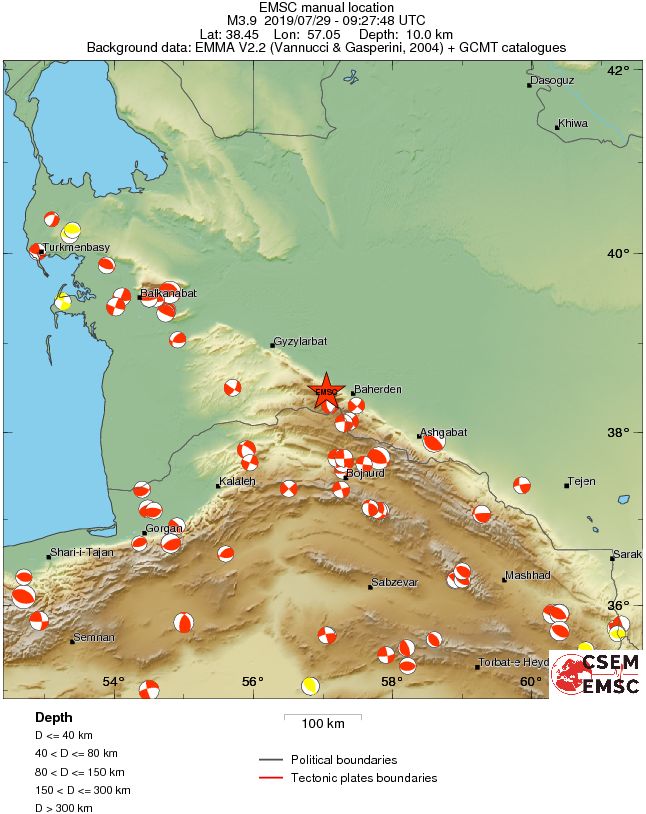 Regional moment Tensor