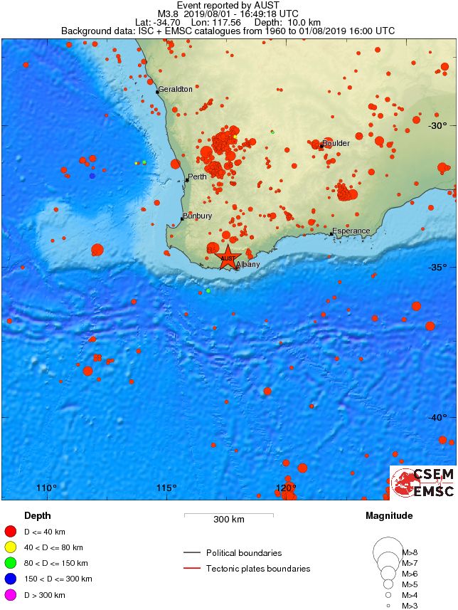 wide historical seismicity