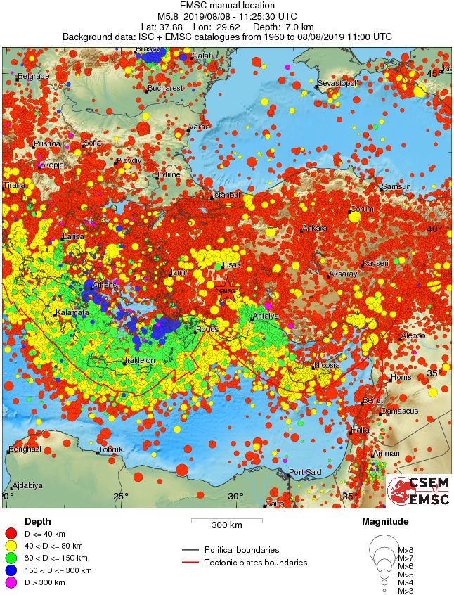 wide historical seismicity