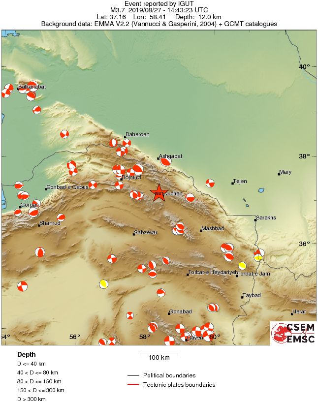 Regional moment Tensor