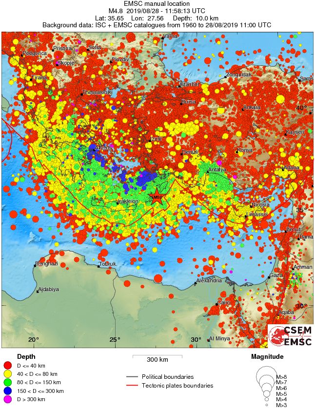 wide historical seismicity