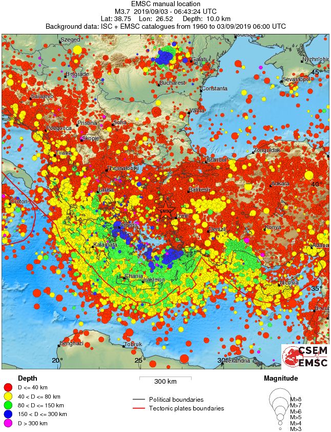 wide historical seismicity