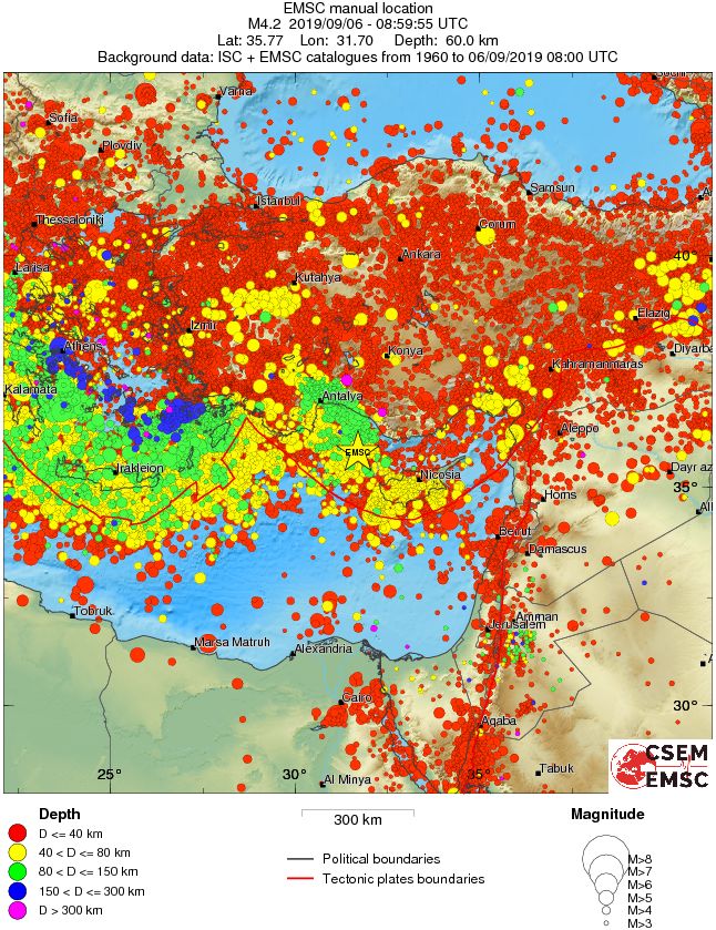 wide historical seismicity