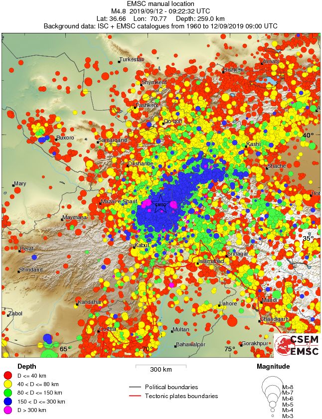 wide historical seismicity