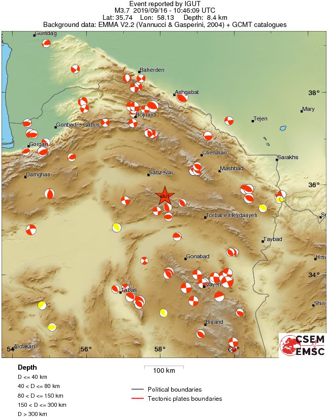 Regional moment Tensor