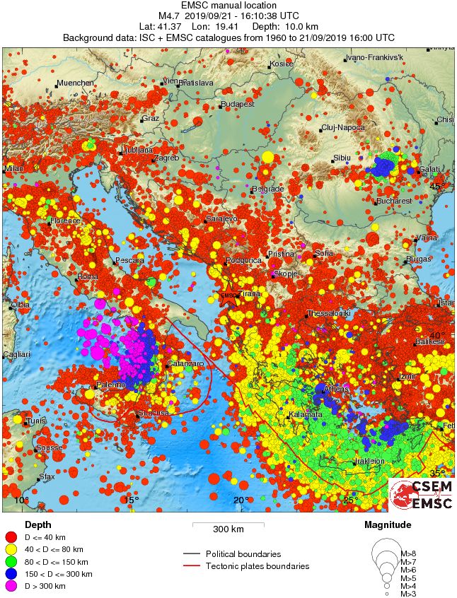 wide historical seismicity