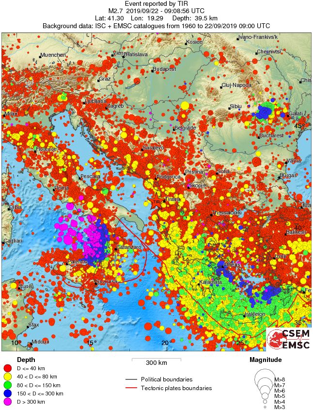 wide historical seismicity