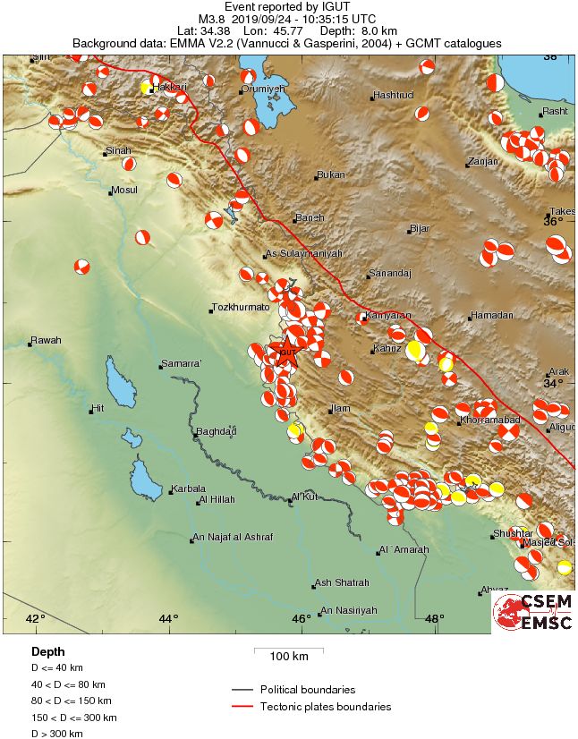 Regional moment Tensor