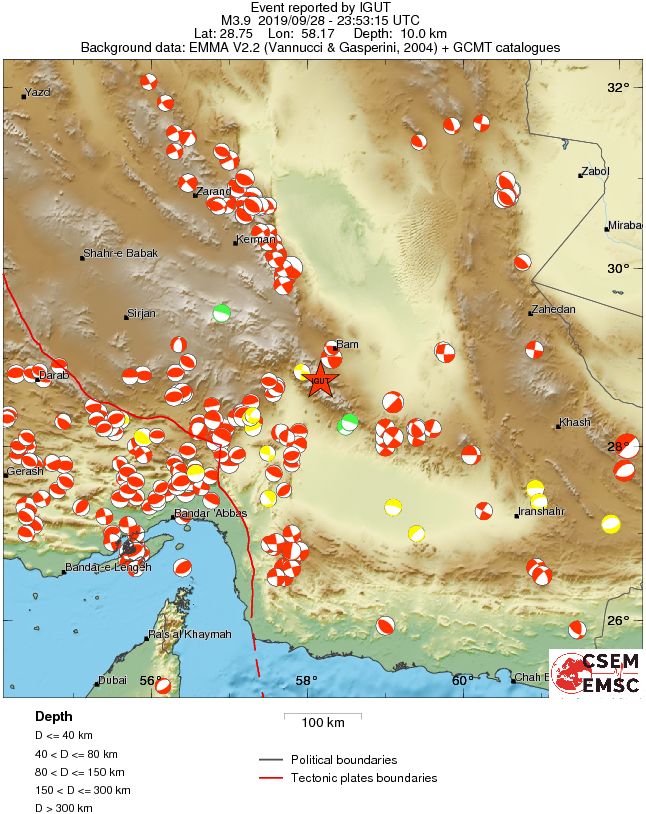 Regional moment Tensor