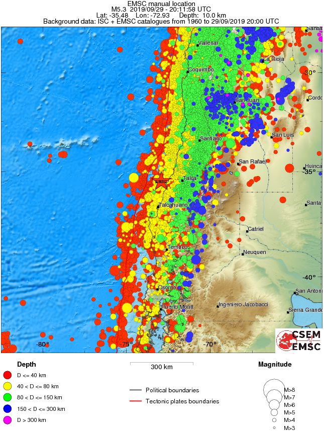wide historical seismicity