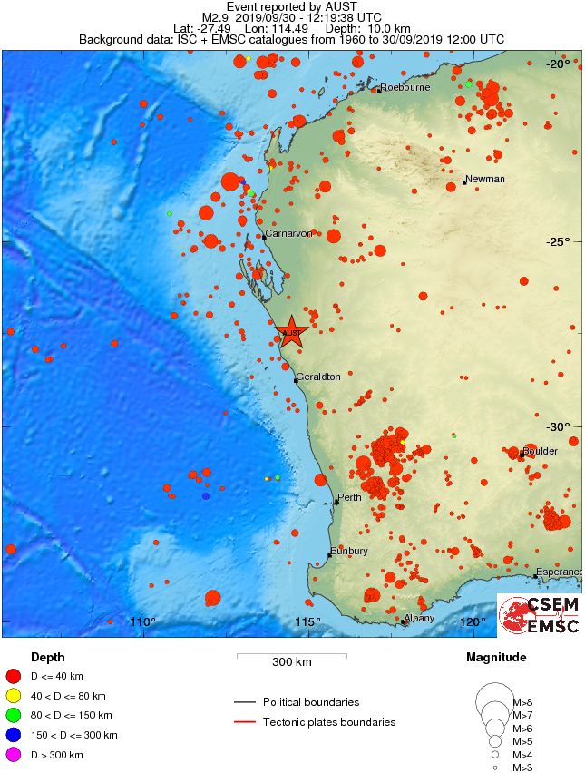 wide historical seismicity