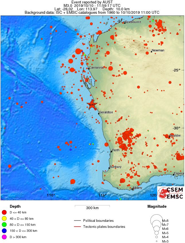 wide historical seismicity