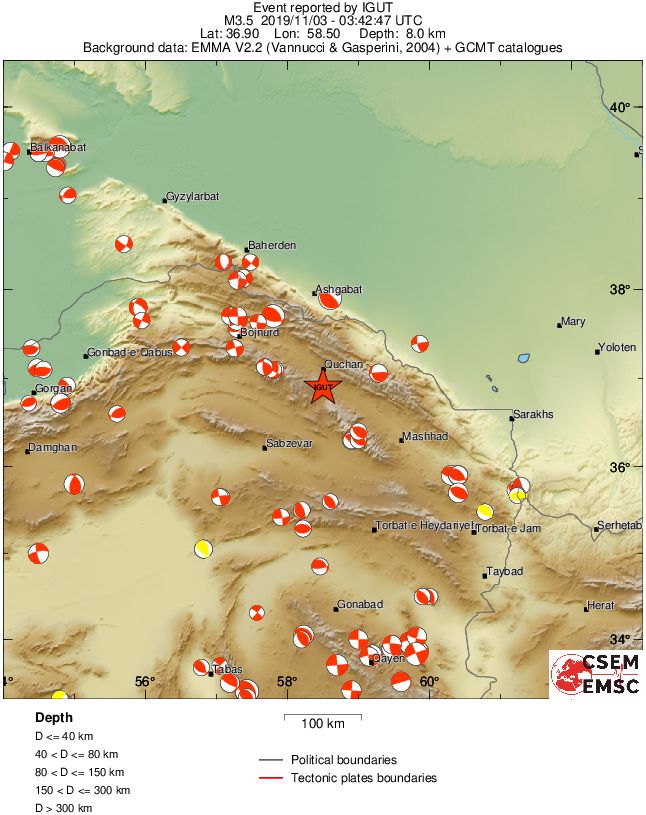 Regional moment Tensor