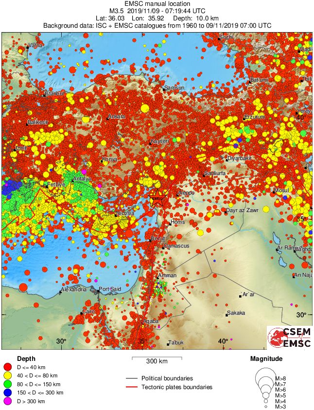 wide historical seismicity