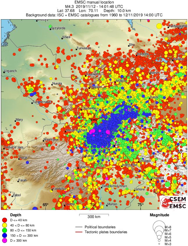 wide historical seismicity