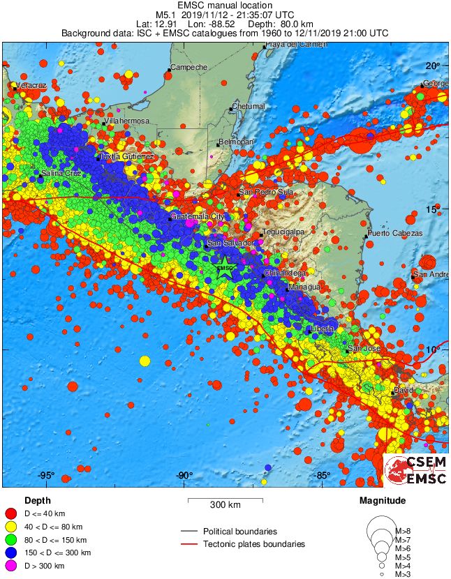 wide historical seismicity