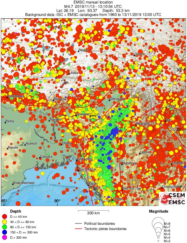 wide historical seismicity