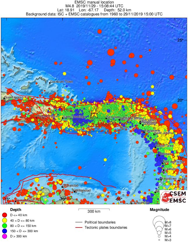 wide historical seismicity