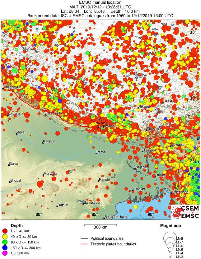 wide historical seismicity