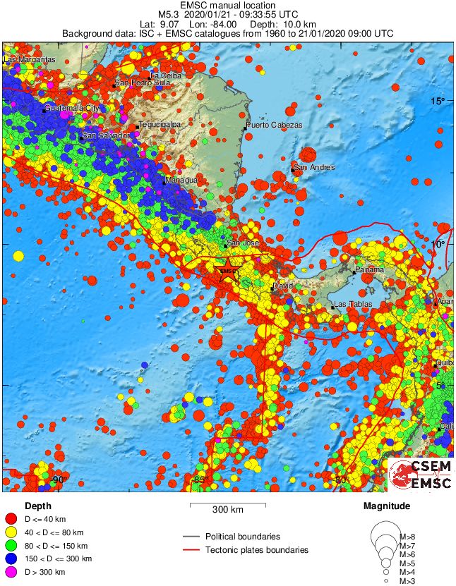 wide historical seismicity
