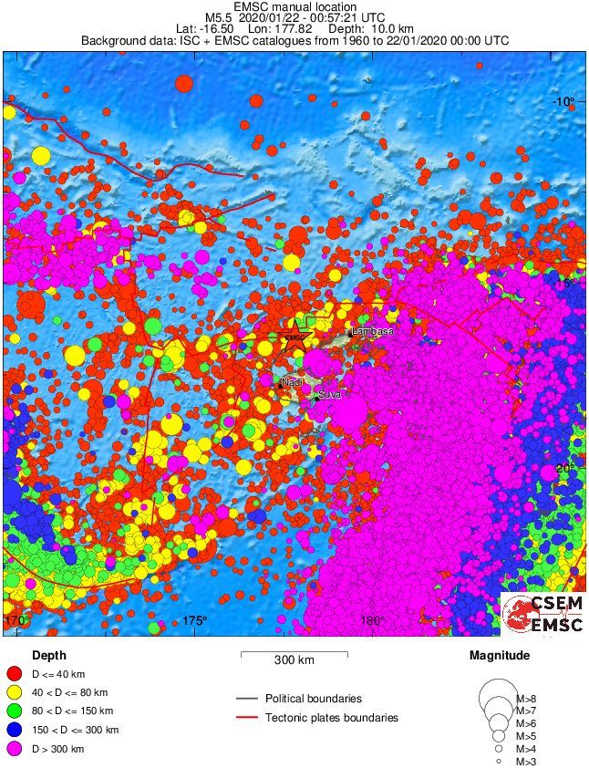 wide historical seismicity