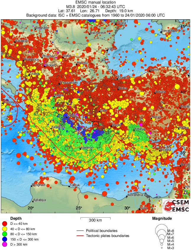wide historical seismicity