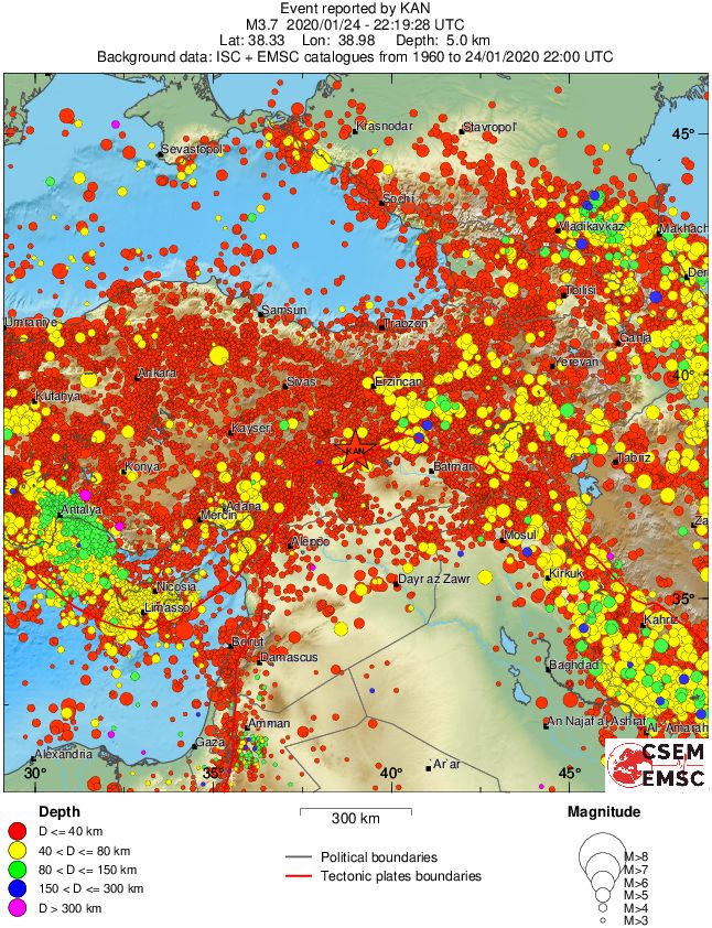 wide historical seismicity