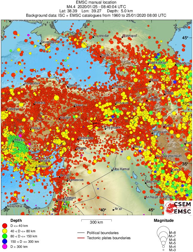 wide historical seismicity