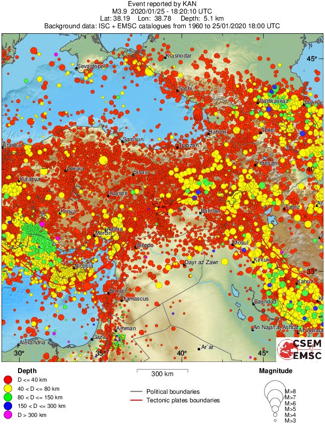 wide historical seismicity