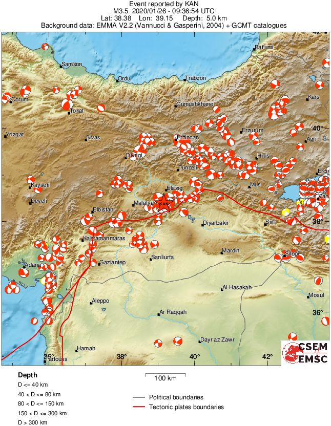 Regional moment Tensor
