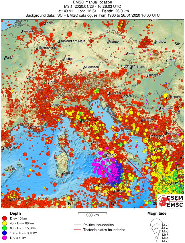 wide historical seismicity
