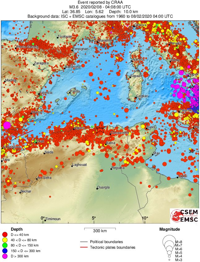 wide historical seismicity