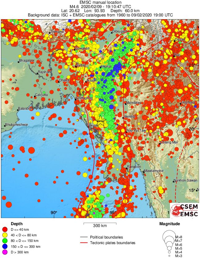 wide historical seismicity