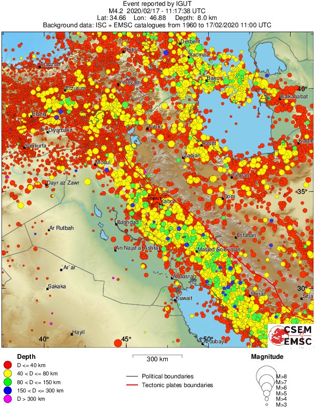 wide historical seismicity