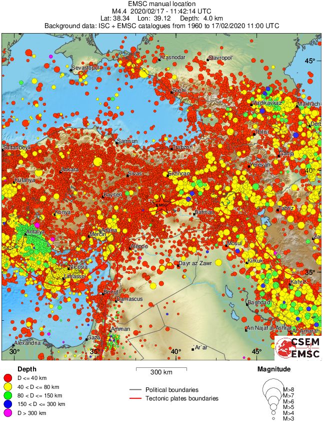 wide historical seismicity