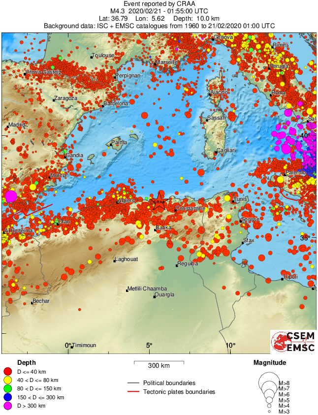 wide historical seismicity