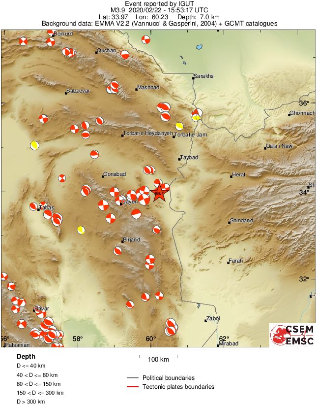 Regional moment Tensor