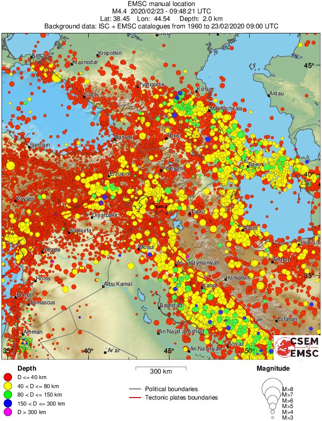 wide historical seismicity