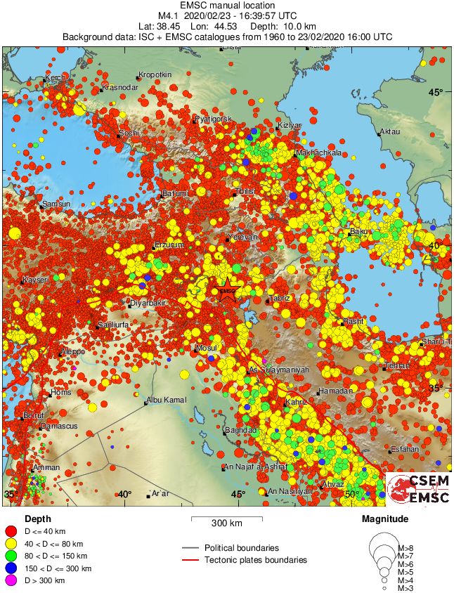wide historical seismicity