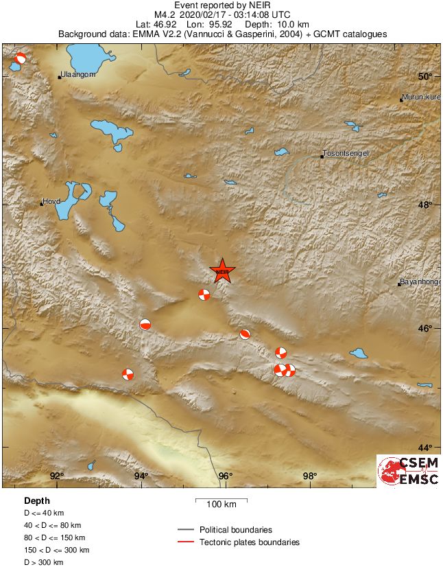 Regional moment Tensor