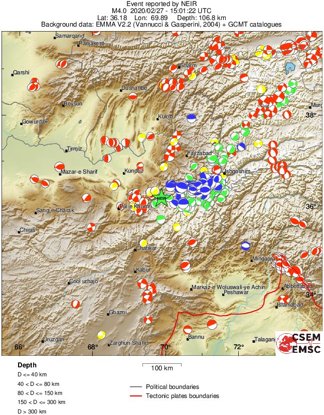 Regional moment Tensor