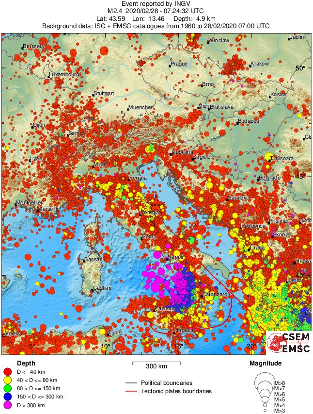 wide historical seismicity