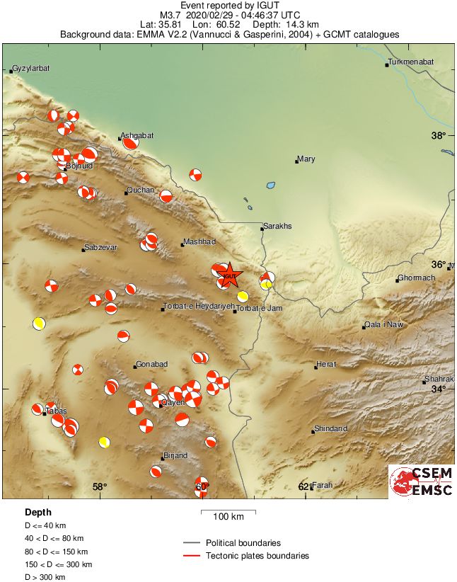 Regional moment Tensor