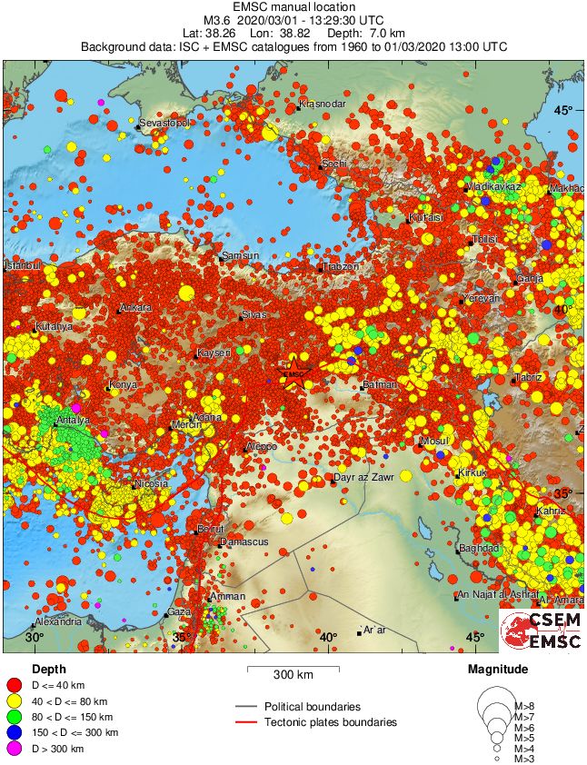 wide historical seismicity